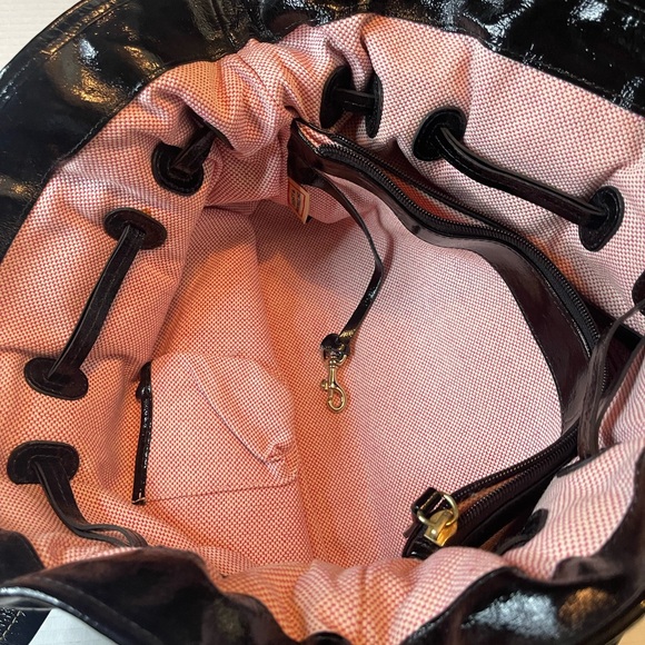 Dooney & Bourke Chiara Patent Leather Shoulder Tote Bag - Picture 5 of 8